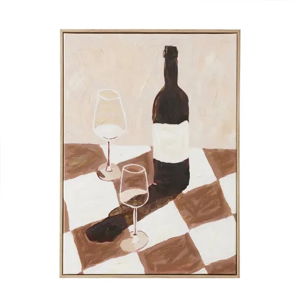 Vino Ash Frame Canvas 40 x 55cm