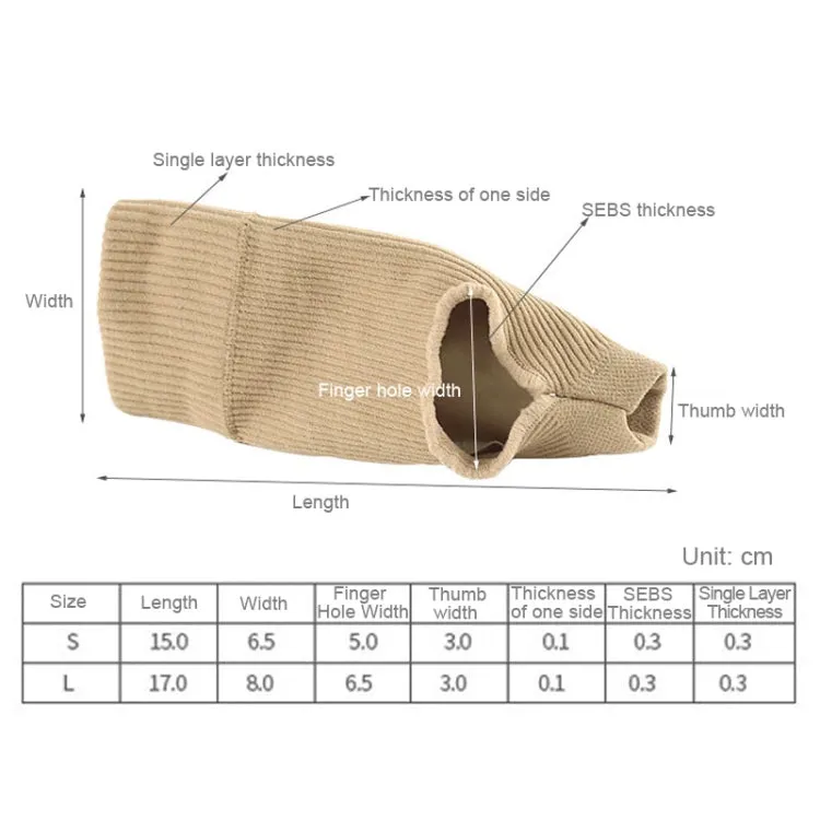 Warm and Cold Protection Gym Half Finger Gloves, Size: L(Skin Color)