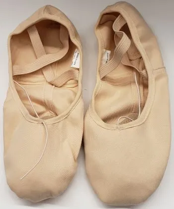 Wendy -- Canvas Split Sole Ballet -- Peach