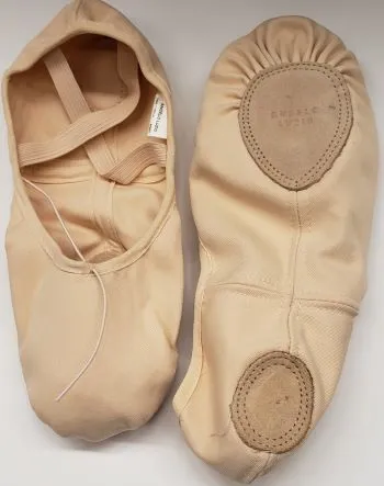 Wendy -- Canvas Split Sole Ballet -- Peach