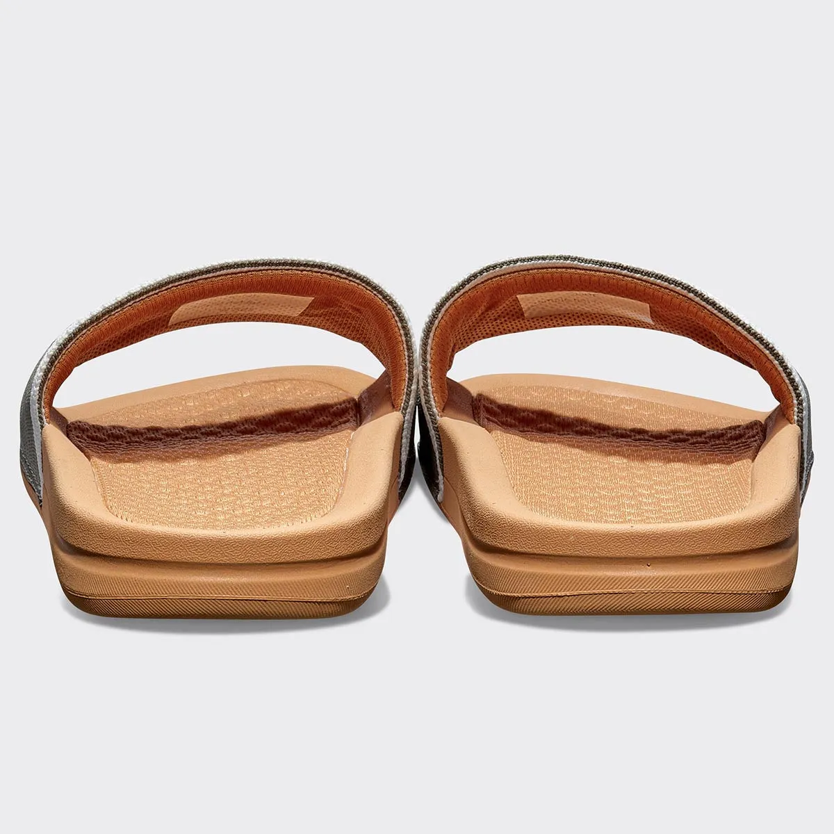 Women's Big Logo TechLoom Slide Tan / Fatigue / Ivory