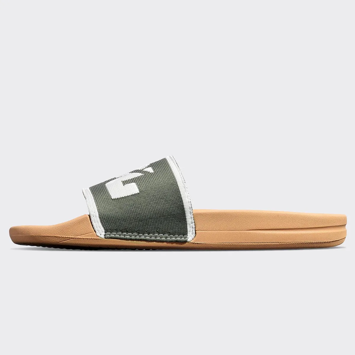 Women's Big Logo TechLoom Slide Tan / Fatigue / Ivory