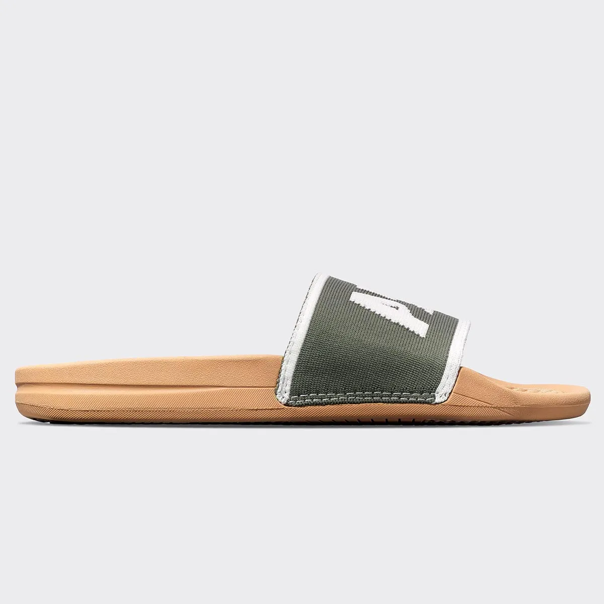 Women's Big Logo TechLoom Slide Tan / Fatigue / Ivory