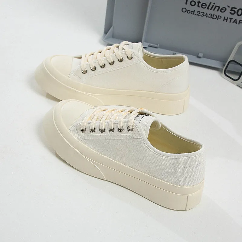 Women's Height Increasing Easy Wear Leisure Muffin Canvas Shoes