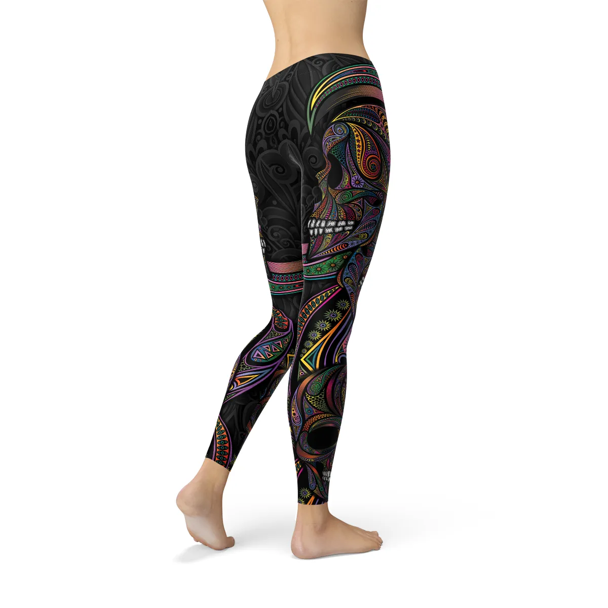 Womens Sugar Skull Leggings