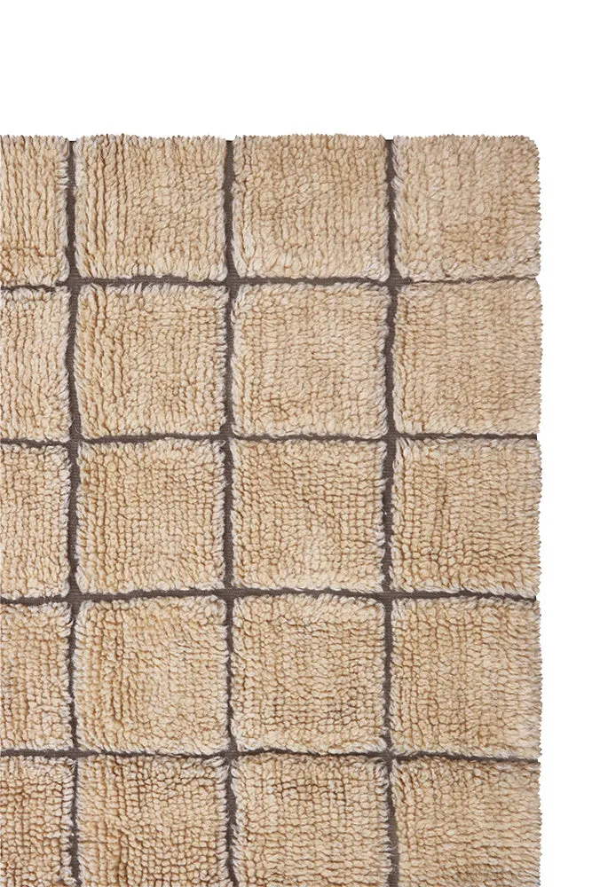 WOOL AREA RUG MOSAIC AMBER