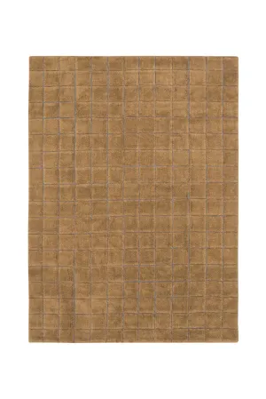 WOOL AREA RUG MOSAIC OCHRE