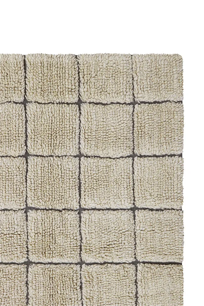 WOOL RUNNER RUG MOSAIC SANDSTONE